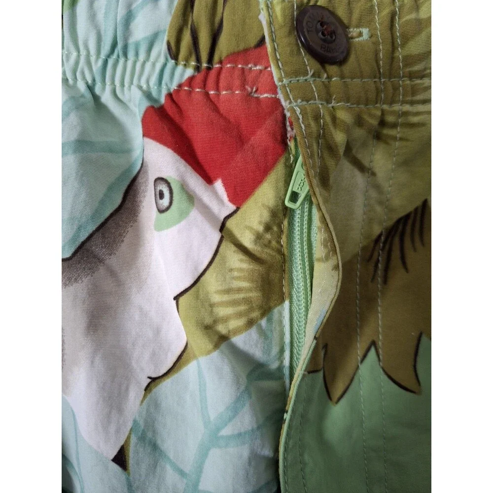 Tommy Bahama Swim Trunks Mens Large Toucan Lined Drawstring Pool Beach Pockets
